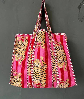 Cotton Printed Quilted Bag
