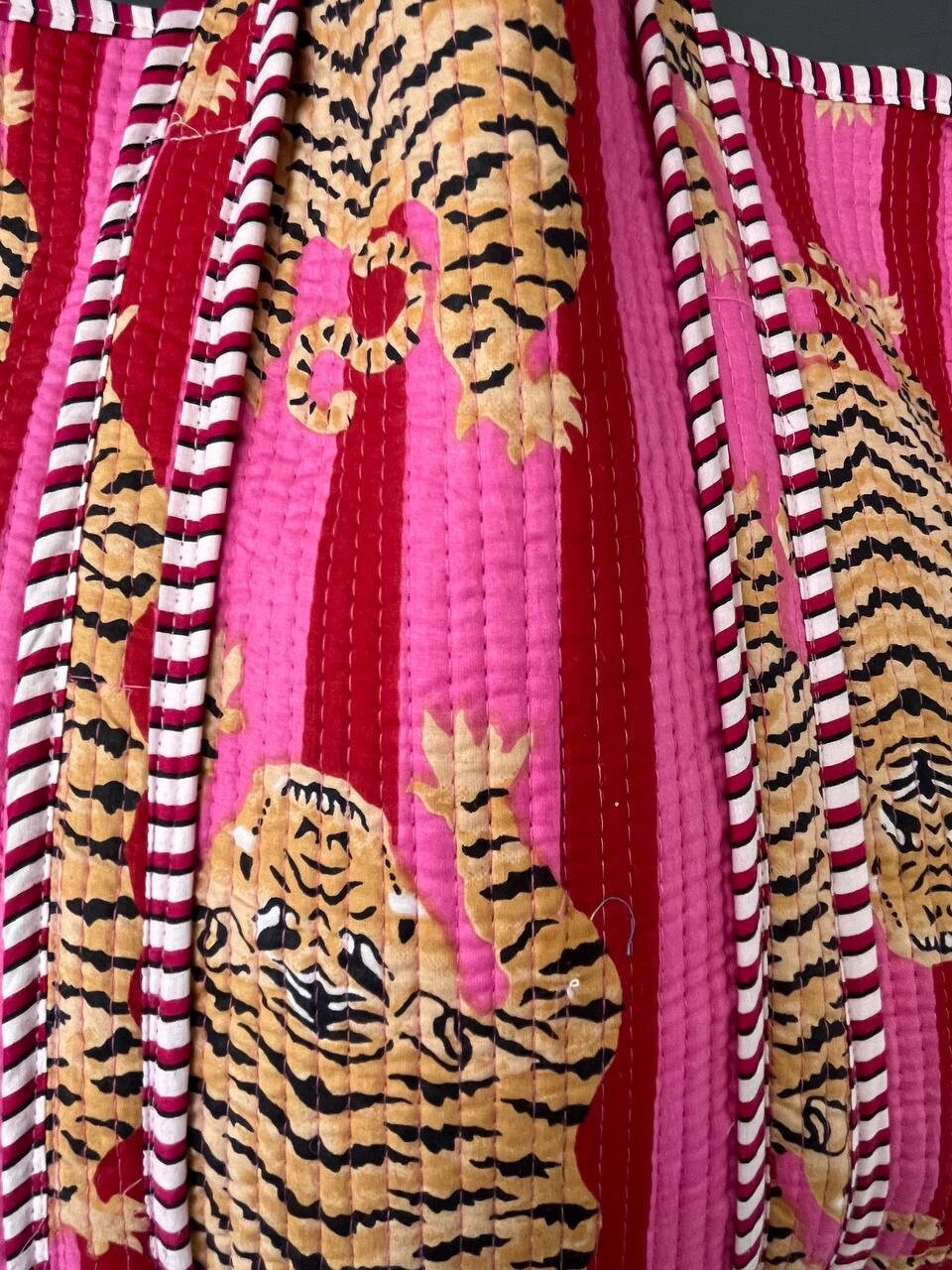 Cotton Printed Quilted Bag