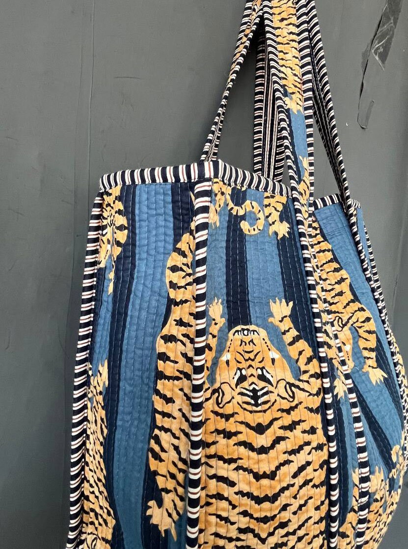 Handmade Cotton Tote Bag Women Market Shopping Bag