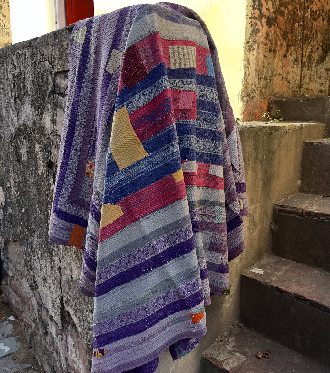 Vintage Patchwork Kantha Quilt