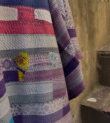Vintage Patchwork Kantha Quilt