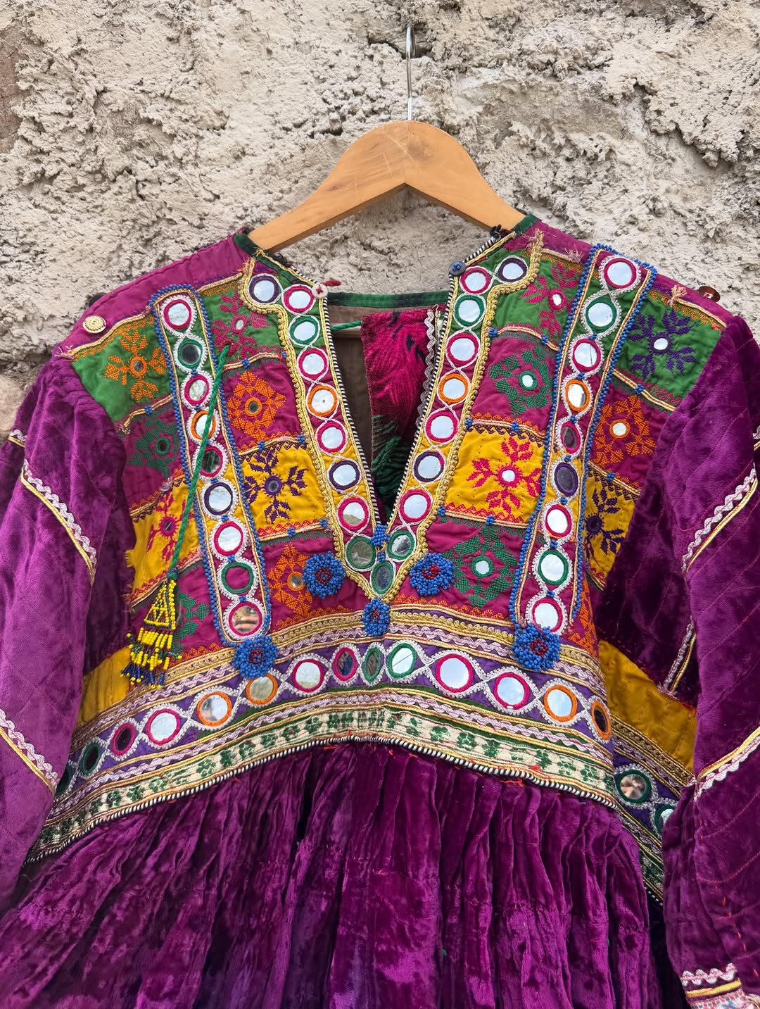 Velvet Hand Embroidered Banjara Dress