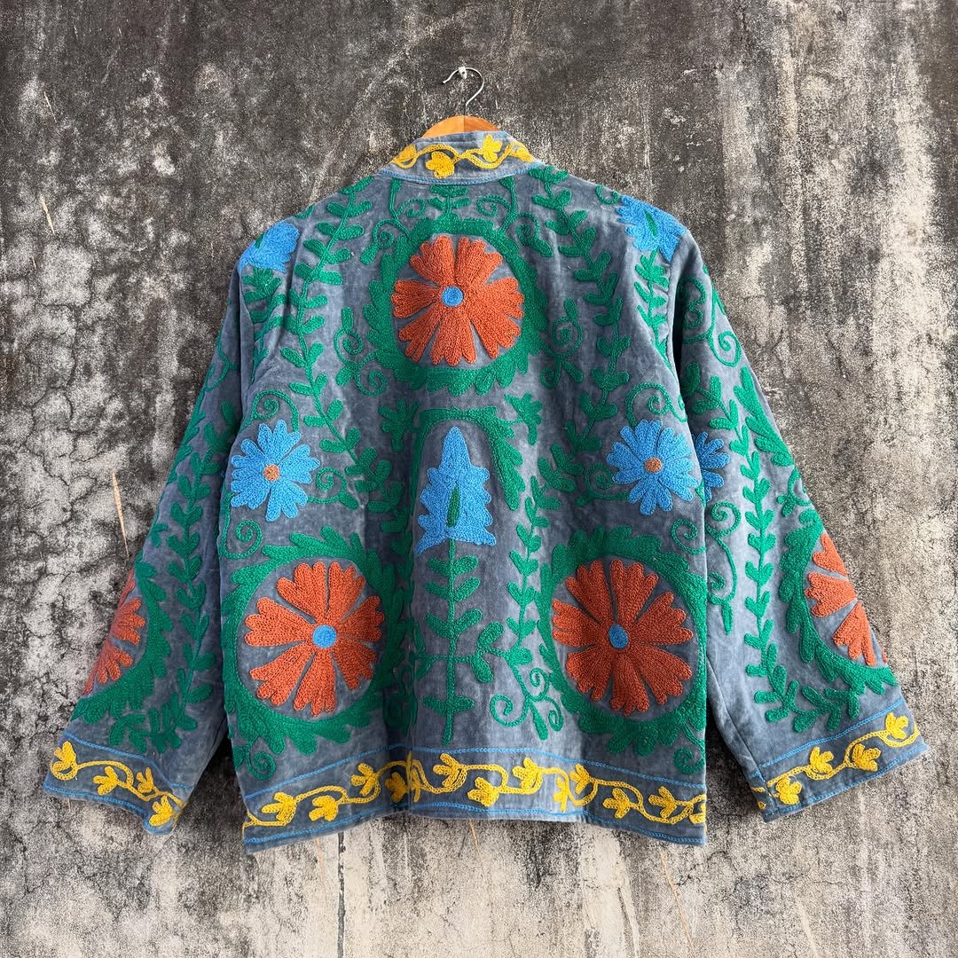 Handmade Vintage Velvet Suzani Jacket