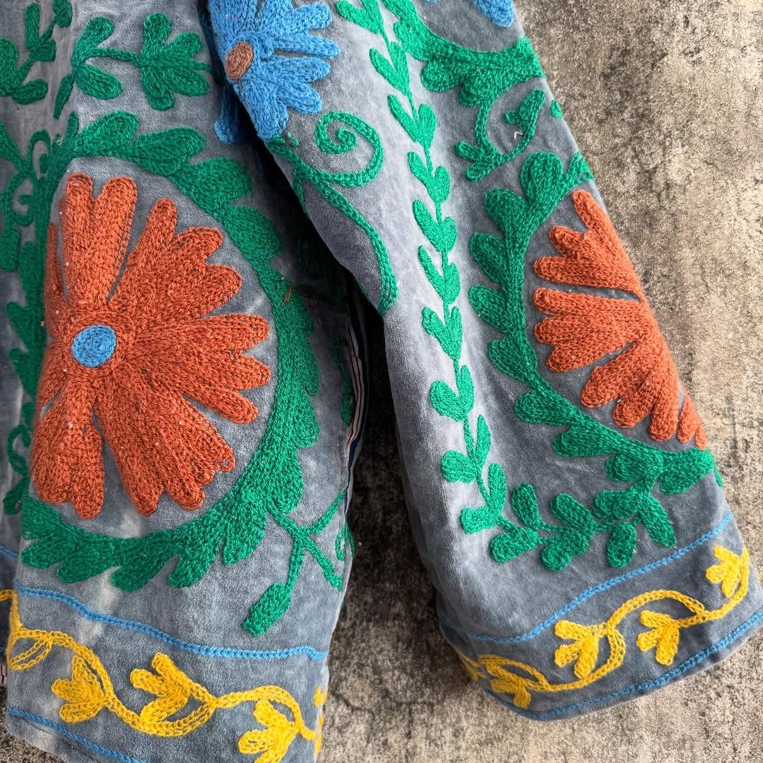 Handmade Vintage Velvet Suzani Jacket