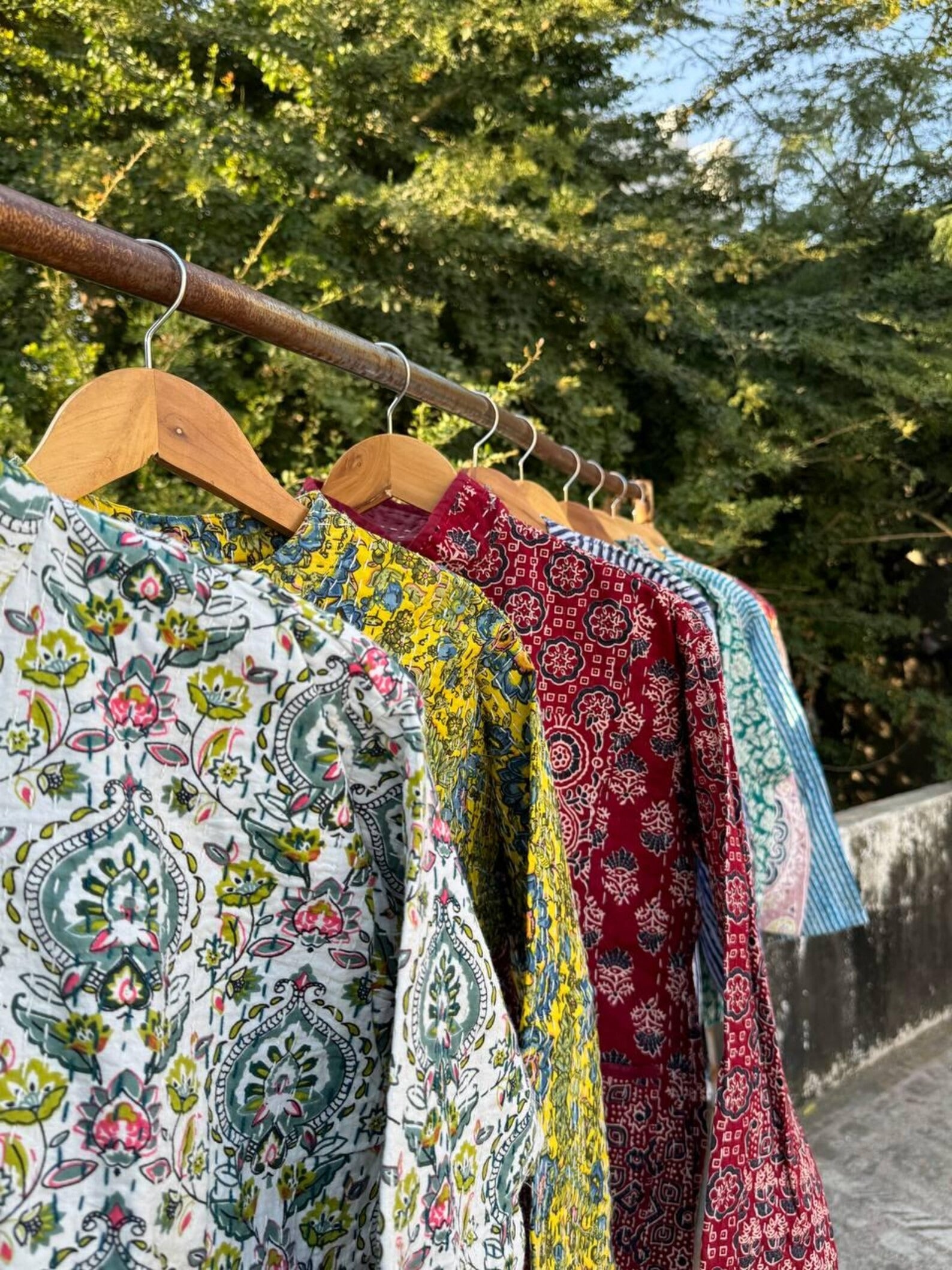 5 Pieces Assorted Hand Embroidered Cotton Kantha Quilted Jacket