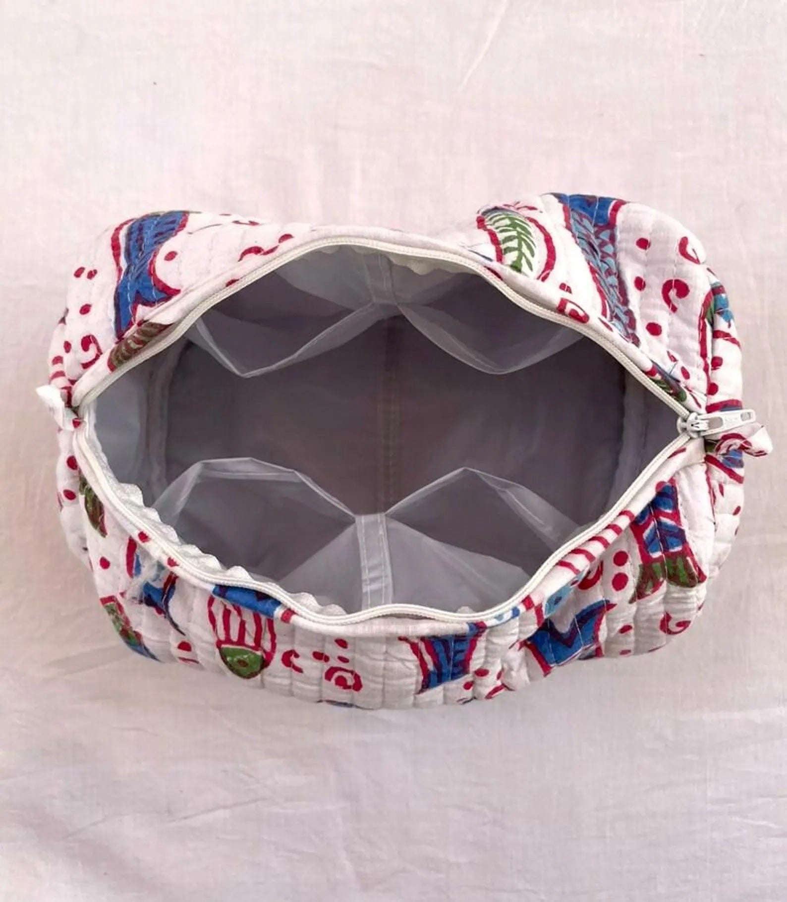 5 sets Quilted Cotton Toiletry Bag Set of 3